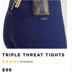 Oiselle triple threat tights grounded size 4